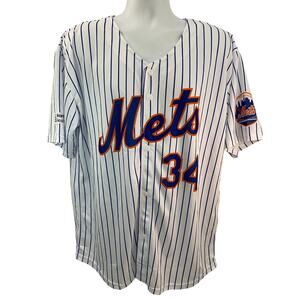 Noah Syndergaard Jersey New York Mets Baseball Men’s White Lightweight Size XL